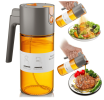2-in-1 cooking oil sprayer, available in brown and green. Suitable for olive oil, vinegar