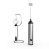 [Pick-Up Only] Madrigal Rechargeable Milk Frother with Stand, Dual 304 Stainless Steel Whisks, USB-C Mini Mixer for Drinks, Cappuccino & Hot Chocolate