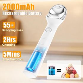 Heated Ice Cream Scoop Rechargeable Electric Ice Cream Scooper IP66 Waterproof 45S Fast Heating to 158Â°F 5-Min Auto Shutoff for Hard Ice Cream Gelato