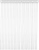12 Inch Long Metal BBQ Kabob, Stainless Steel Skewers Shish Kebab Skewers 30 Pack (12Inch BBQ Skewers-30p)