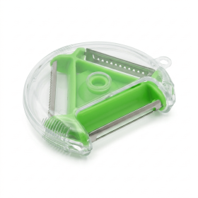 Multi-functional 3-in-1 Vegetable and Fruit Peeler with Stainless Steel Swivel Blades and Ergonomic Non-Slip Handle for Kitchen, Potato, Carrot, Apple