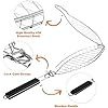 Fish Grill Basket, Heavy Duty Stainless Steel Grilling Basket with Removable Wooden Handle & Bonus Basting Brush