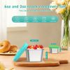 8Pack 6oz Stainless Steel Snack Containers and 2oz Salad Dressing Container To Go, Easy Open Leak Proof Metal Snack Containers With Silicone Lids