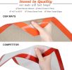 Silicone Baking Mat - Best German Silicone - Non Slip Silicone Baking Sheet, Non Stick Reusable Silicone Mats for Baking, Oven Liner