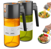2-in-1 cooking oil sprayer, available in brown and green. Suitable for olive oil, vinegar