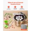 Canning Supplies Starter Kit, 11 Pieces Stainless Steel Water Bath Canning Kit for Beginners, Canning Tools Set: Pot, Rack, Lid, Ladle, Funnel, Tongs
