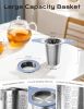 Tea Infuser for Loose Leaf Tea,Stainless Steel Tea Infuser with Heat Proof Silicone Handles