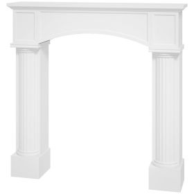 Modern Fireplace Mantel, Freestanding Fireplace Surround for Electric Fireplaces, 43.3" W x 39.8" H, White (Option: White-1175x300x720 mm)
