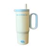 Premium 24 oz Insulated Tumbler with Handle and Straw, 18/8 Stainless Steel Travel Coffee Mug with Tea Infuser & Dust Cover